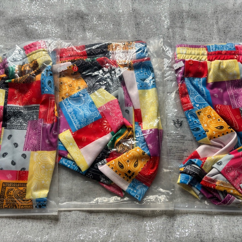 Colorful Patchwork Shorts - Picture 3 of 3